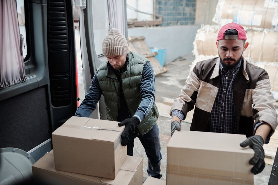 Packed boxes ready for shipping